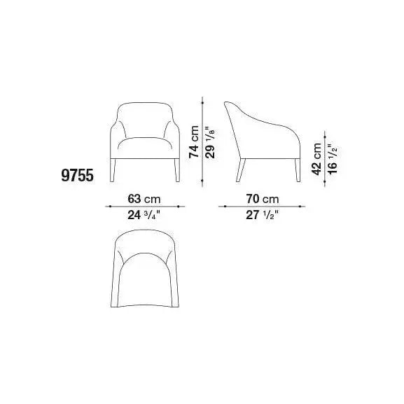Agathos Armchair | Maxalto | JANGEORGe Interior Design