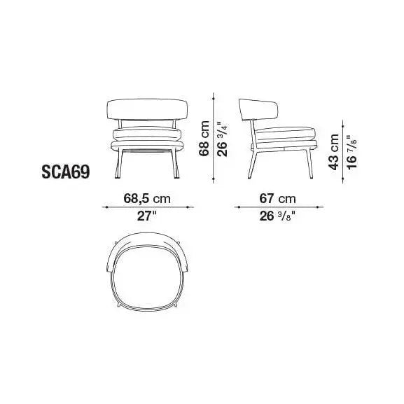 Caratos Armchair | Maxalto | JANGEORGe Interior Design