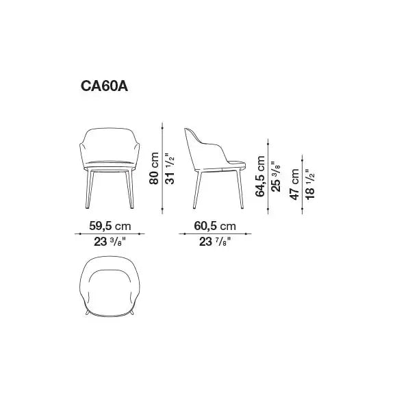 Caratos Chair | Maxalto | JANGEORGe Interior Design