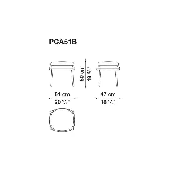 Caratos Footstool | Maxalto | JANGEORGe Interior Design