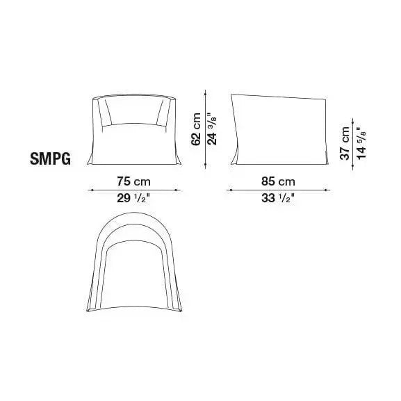 ON SALE FLOOR MODEL Crono Armchair (SMPG), Cat. Extra | Maxalto | JANGEORGe Interiors & Furniture