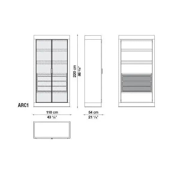 Eracle Storage Unit | Maxalto | JANGEORGe Interior Design