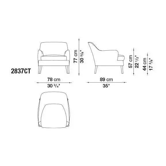 Febo Armchair | Maxalto | JANGEORGe Interior Design
