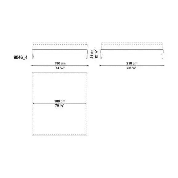 Filemone - Ovidio Bed | Maxalto | JANGEORGe Interior Design