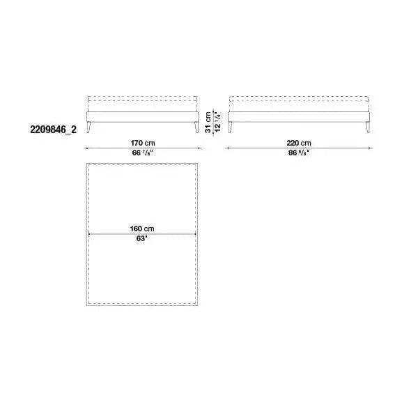 Filemone - Ovidio Bed | Maxalto | JANGEORGe Interior Design