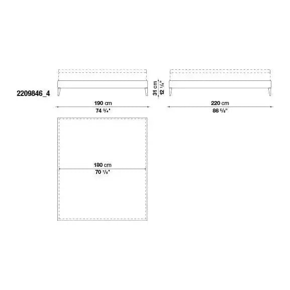 Filemone - Ovidio Bed | Maxalto | JANGEORGe Interior Design