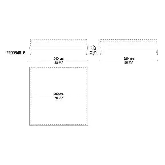 Filemone - Ovidio Bed | Maxalto | JANGEORGe Interior Design