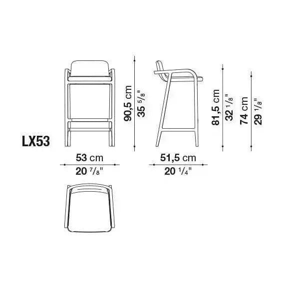 Fulgens Barstool | Maxalto | JANGEORGe Interior Design