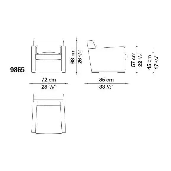Imprimatur Armchair | Maxalto | JANGEORGe Interior Design