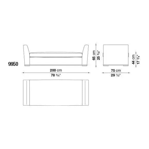 Intervallum Bench | Maxalto | JANGEORGe Interior Design