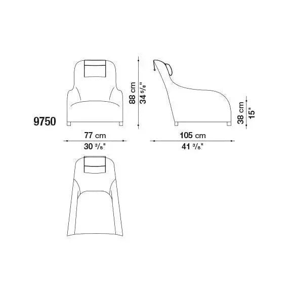 Kalos Armchair | Maxalto | JANGEORGe Interior Design