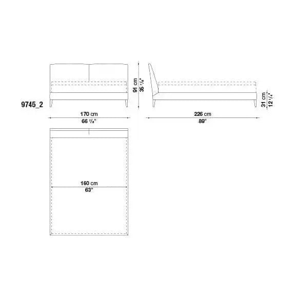Selene Bed | Maxalto | JANGEORGe Interior Design
