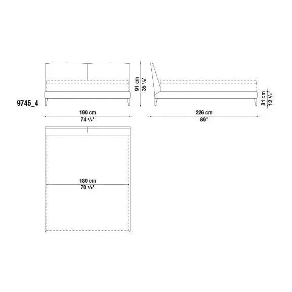 Selene Bed | Maxalto | JANGEORGe Interior Design