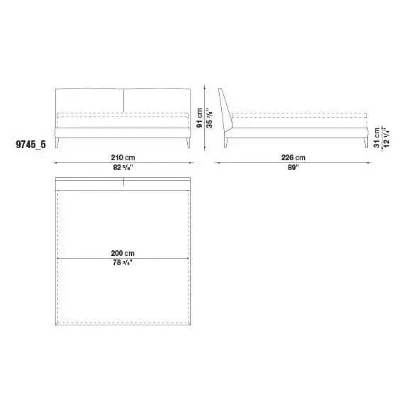 Selene Bed | Maxalto | JANGEORGe Interior Design