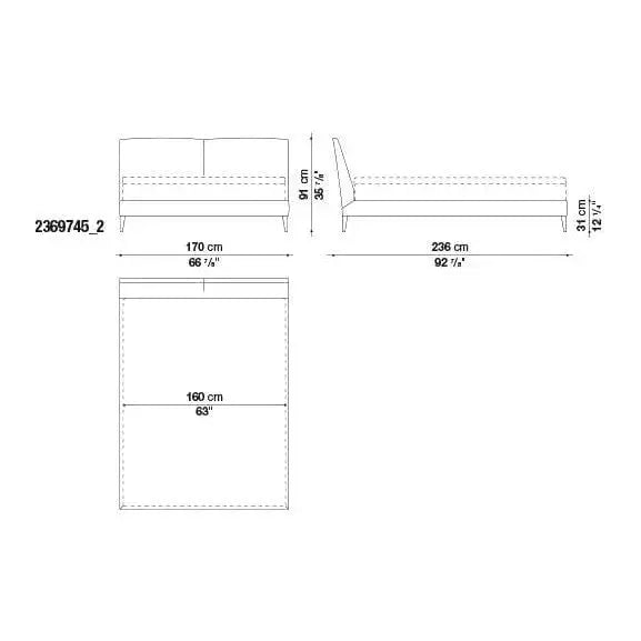 Selene Bed | Maxalto | JANGEORGe Interior Design