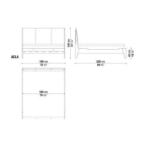 Talamo Bed | Maxalto | JANGEORGe Interior Design