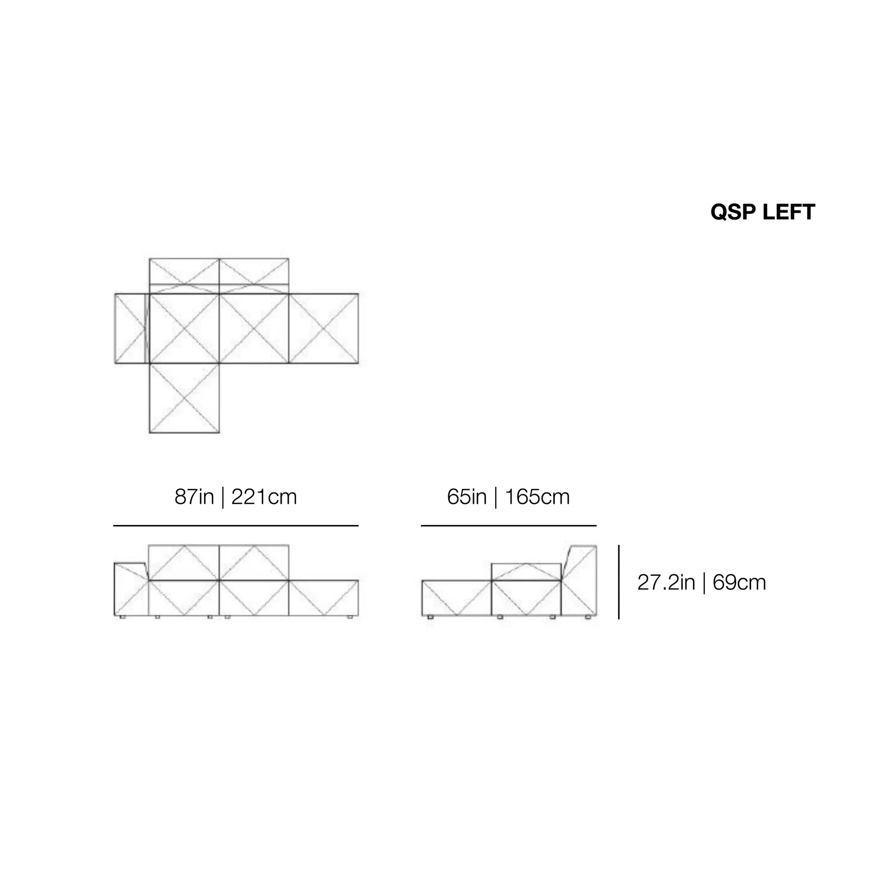 BFF Sofa Configuration MIA01 in Vesper Silver Upholstery | Moooi | JANGEORGe Interior Design