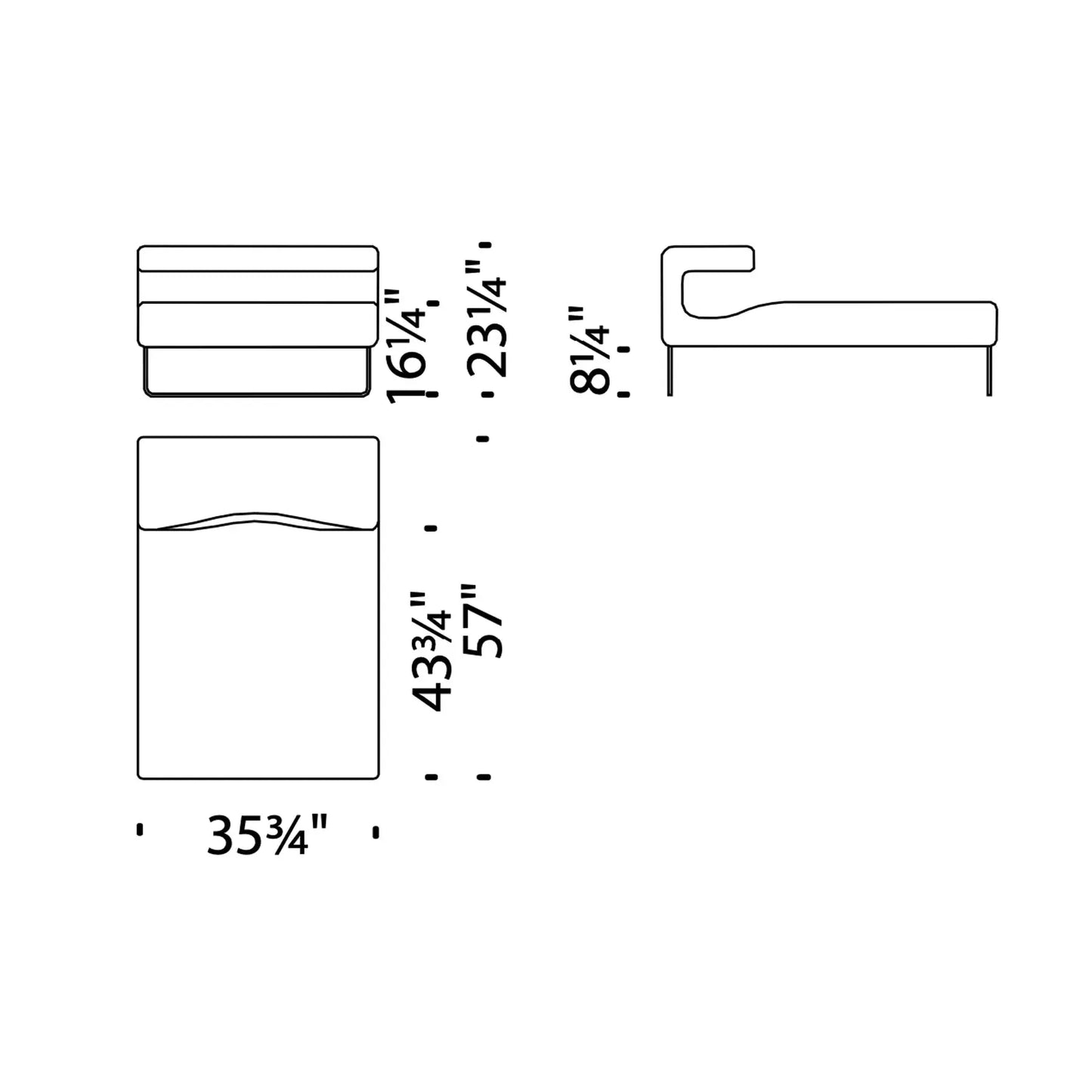 Lowseat Chaise Longue | Moroso | JANGEORGe Interior Design