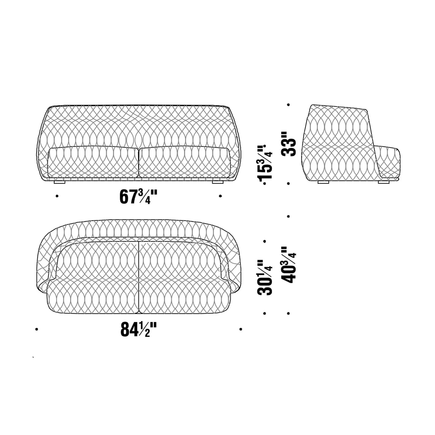 Redondo 2 Seater Sofa | Moroso | JANGEORGe Interior Design