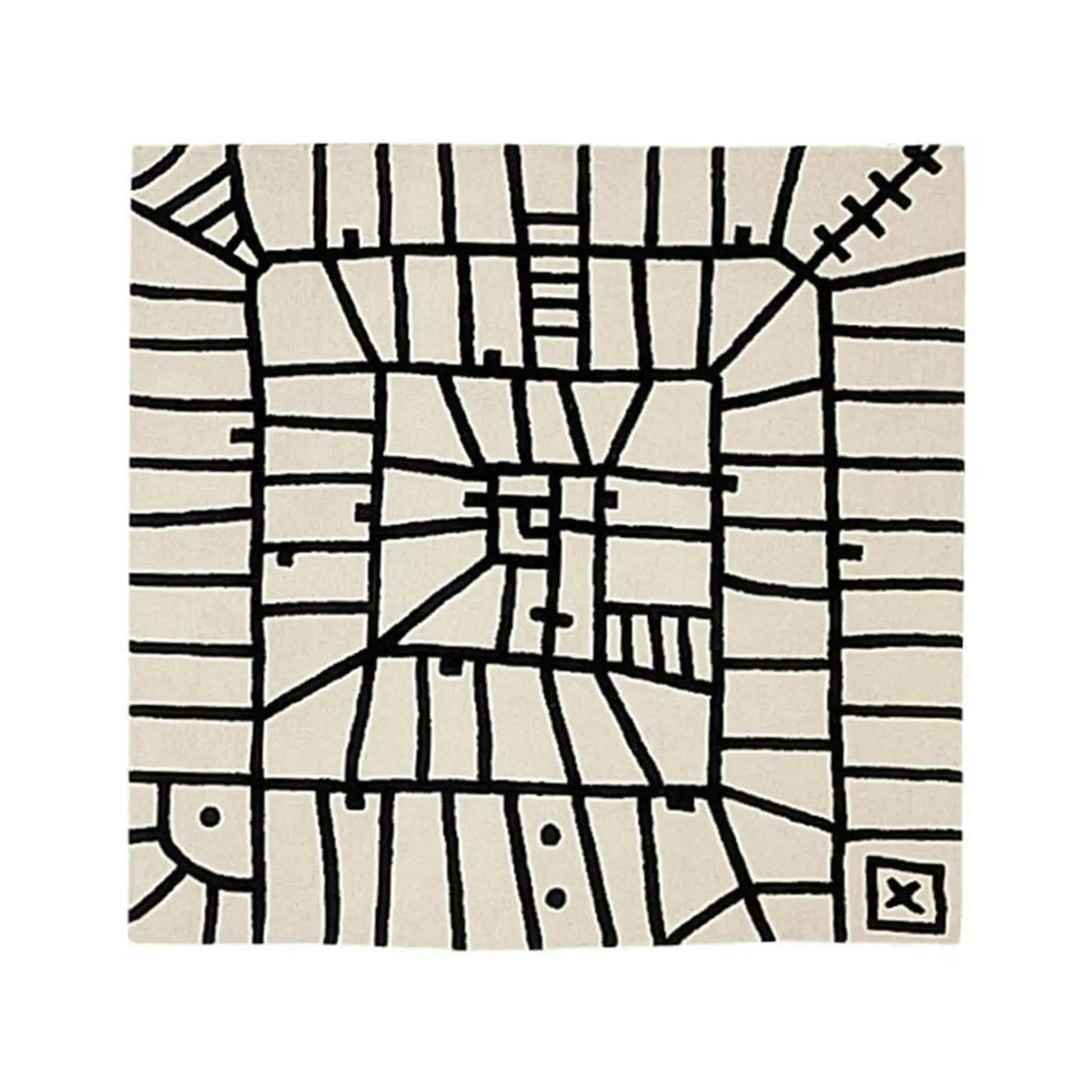 Black on White Rug, Limbo | Nanimarquina | JANGEORGe Interior Design