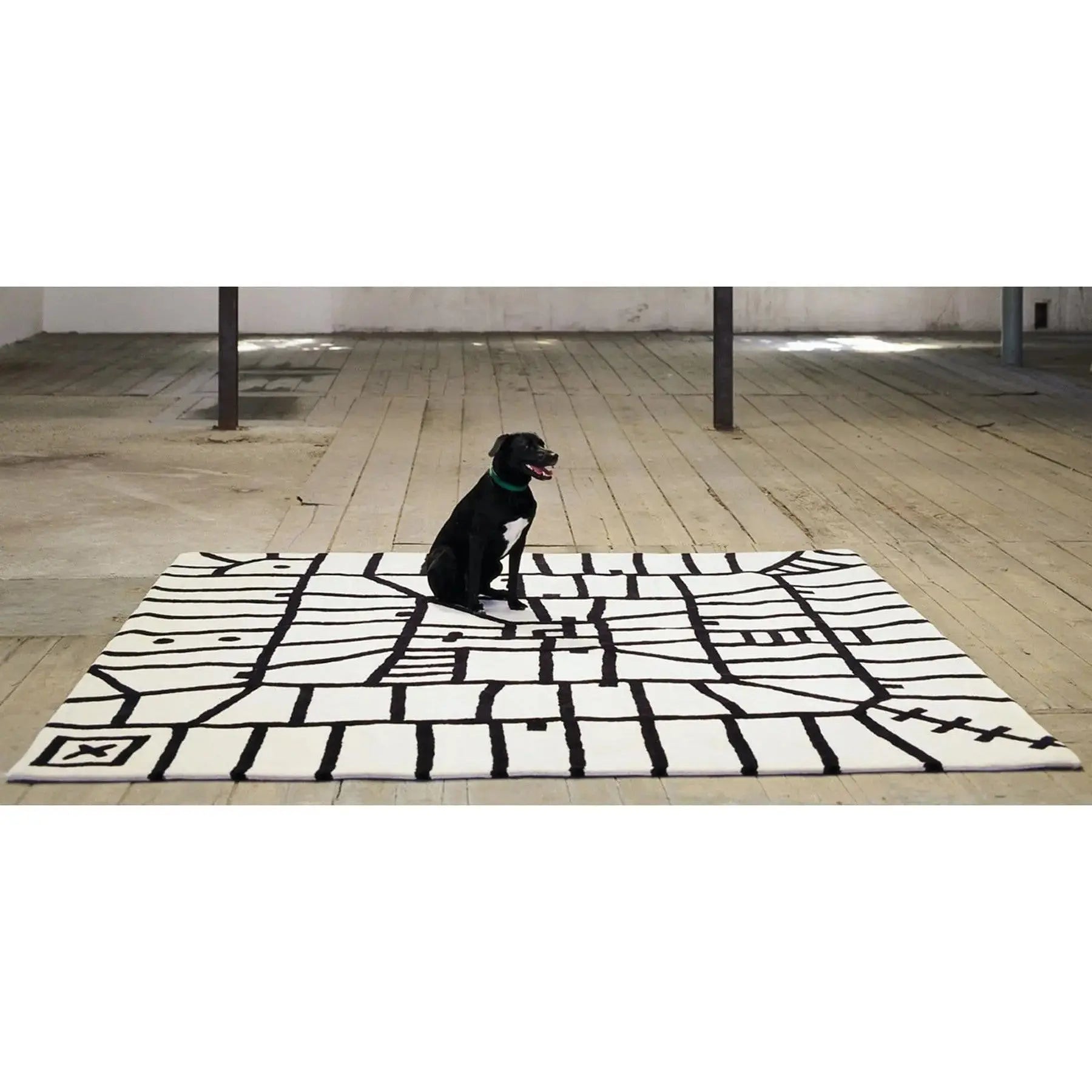 Black on White Rug, Limbo | Nanimarquina | JANGEORGe Interior Design