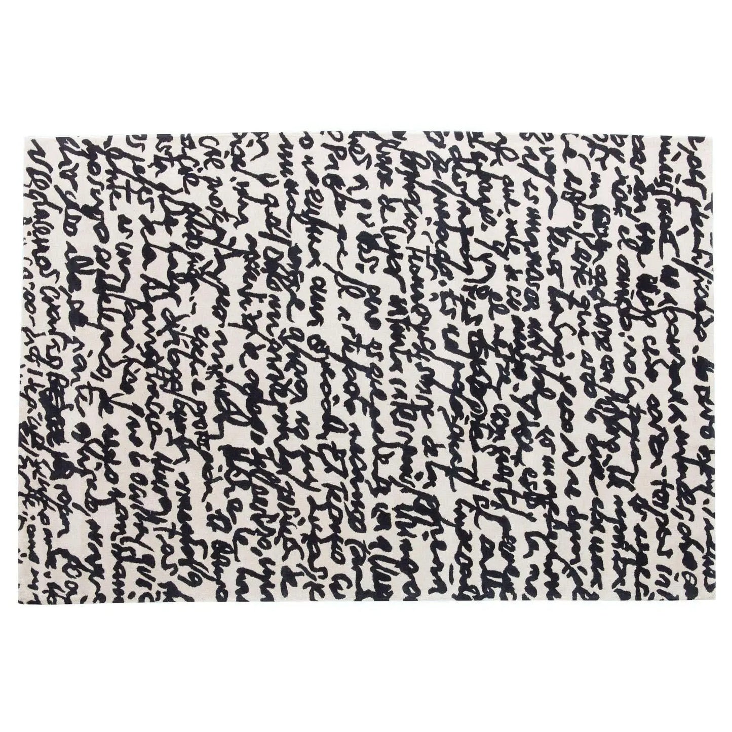 Black on White Rug, Manuscrit | Nanimarquina | JANGEORGe Interior Design