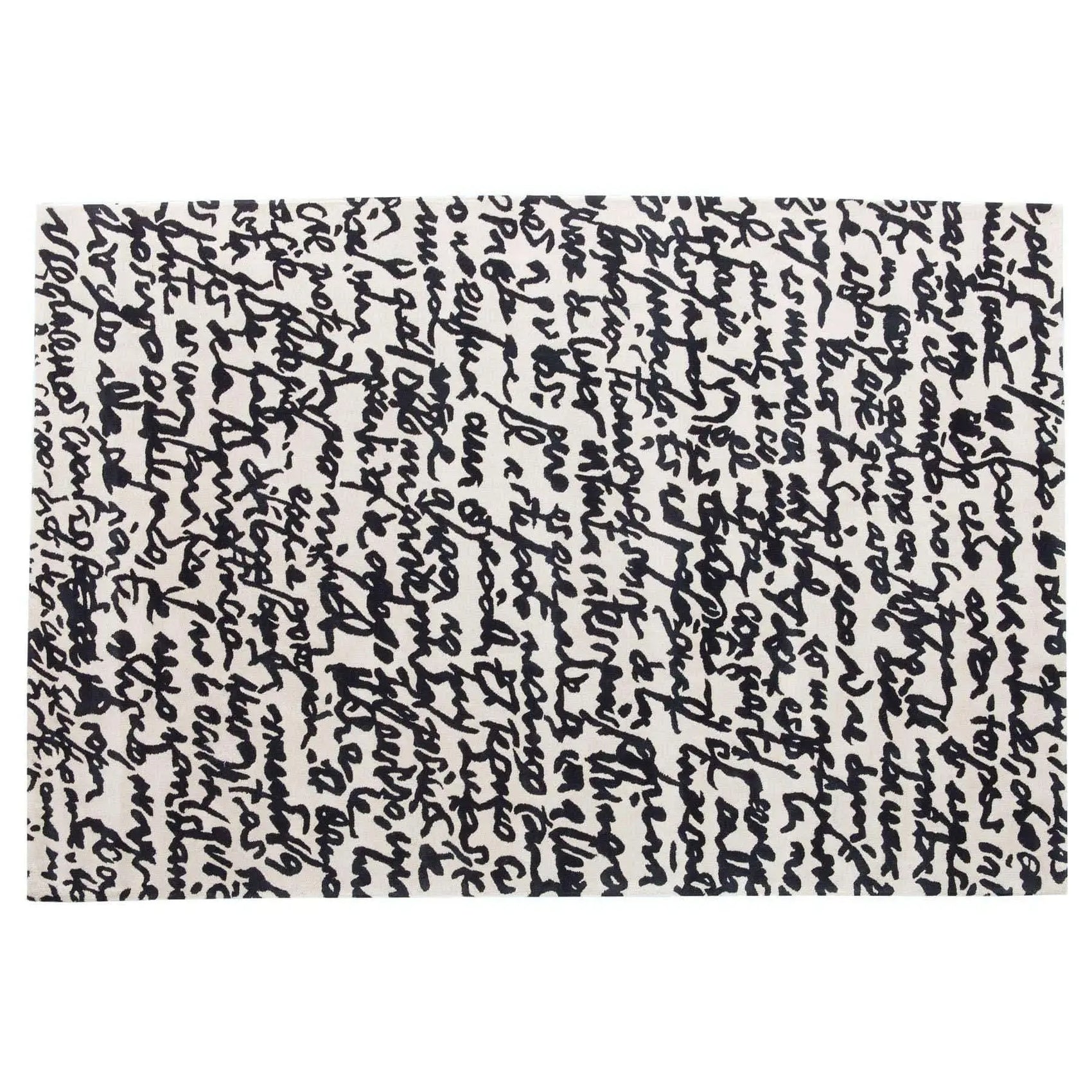 Black on White Rug, Manuscrit | Nanimarquina | JANGEORGe Interior Design