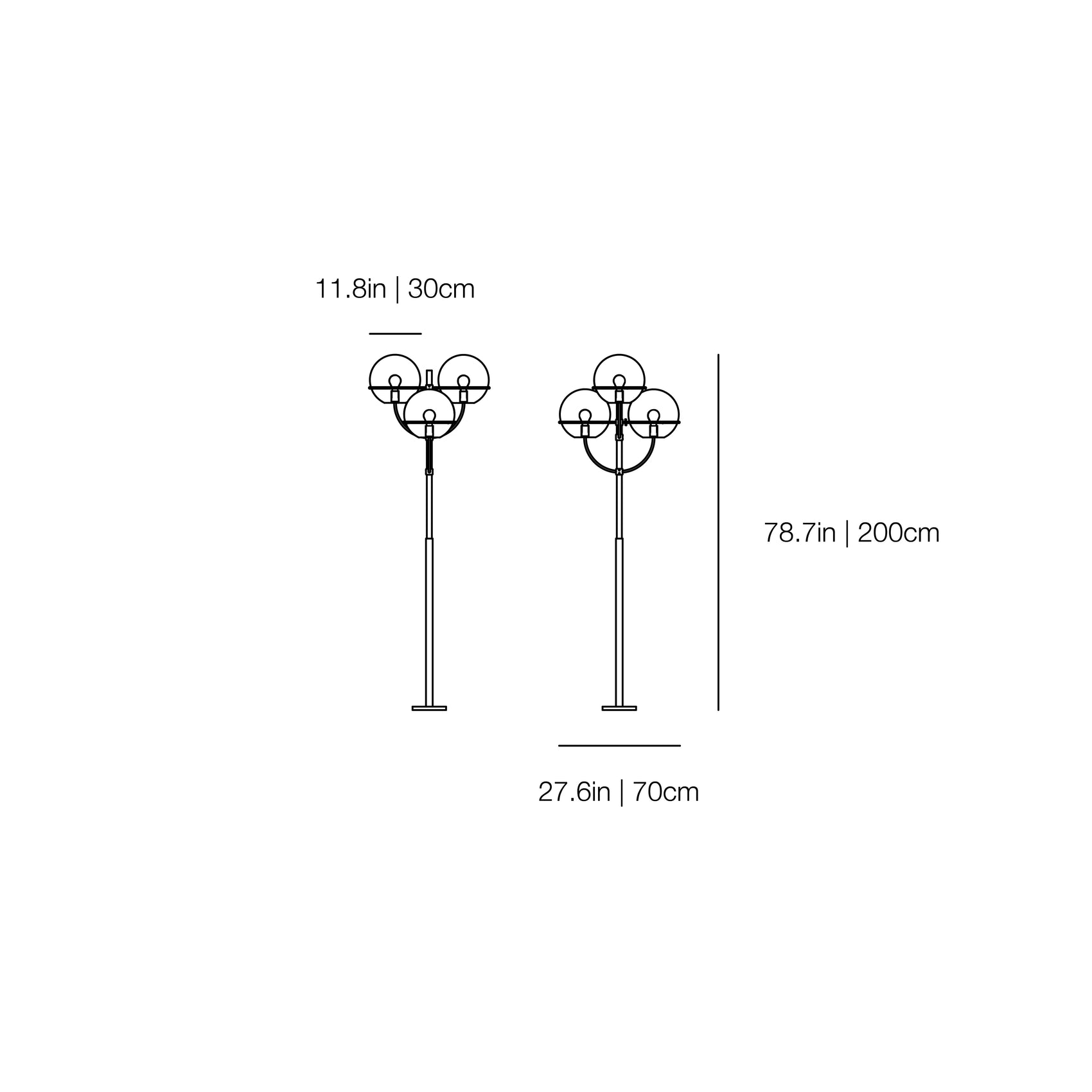 Lyndon 350M - Outdoor Floor Lamp | Oluce | JANGEORGe Interiors & Furniture