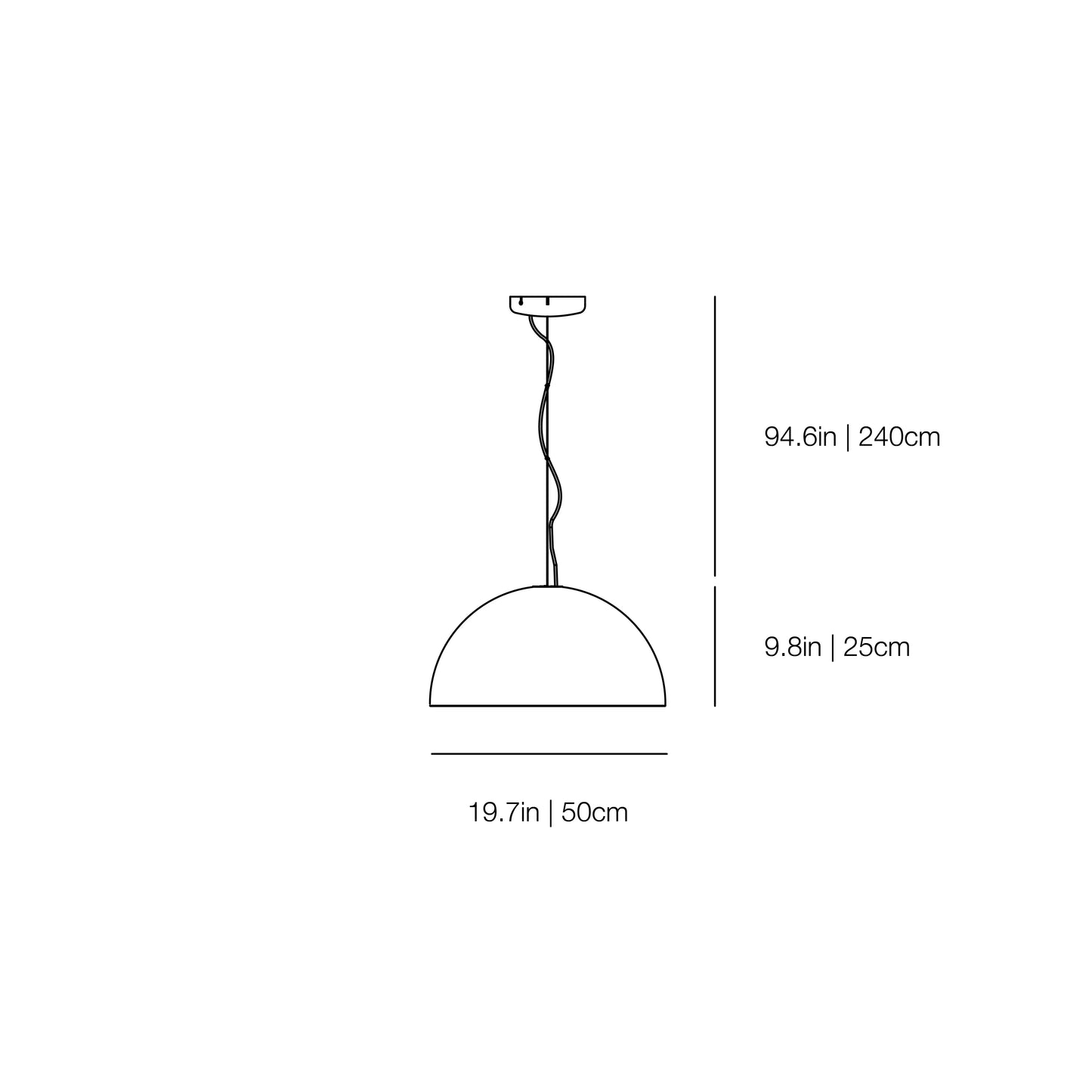 Sonora 408 OR - Suspension Lamp | Oluce | JANGEORGe Interiors & Furniture
