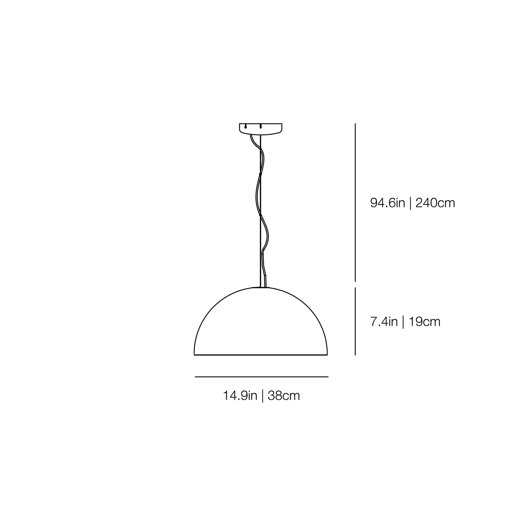 Sonora 438 - Suspension Lamp | Oluce | JANGEORGe Interiors & Furniture