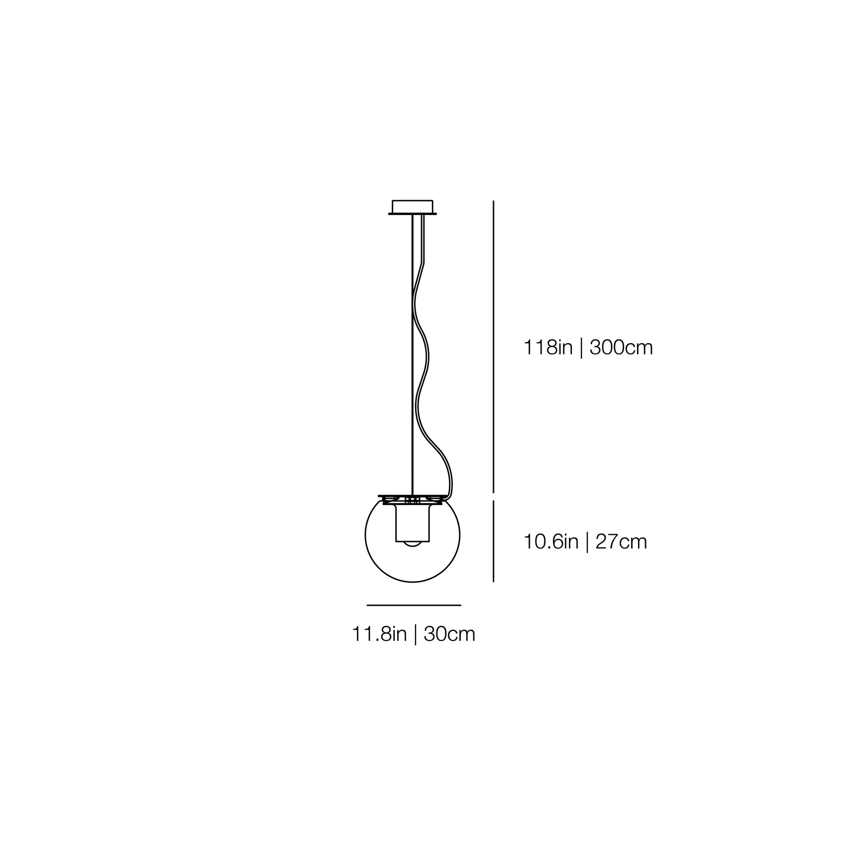 The Globe 828 OR - Supension Lamp | Oluce | JANGEORGe Interiors & Furniture