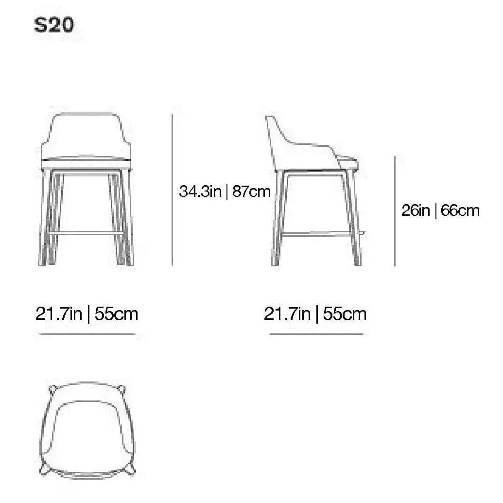 Sophie - Stool | Poliform | JANGEORGe Interior Design