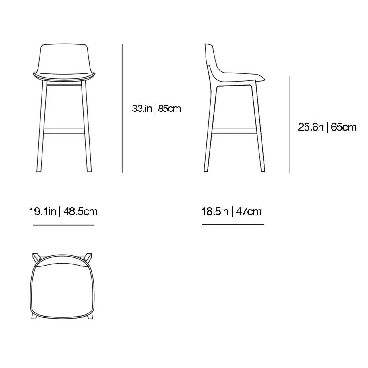 Ventura - Counter Stool | Poliform | JANGEORGe Interior Design