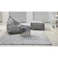 Sail - Square Pouf 100% New Wool | GAN RUGS | JANGEORGe Interior Design