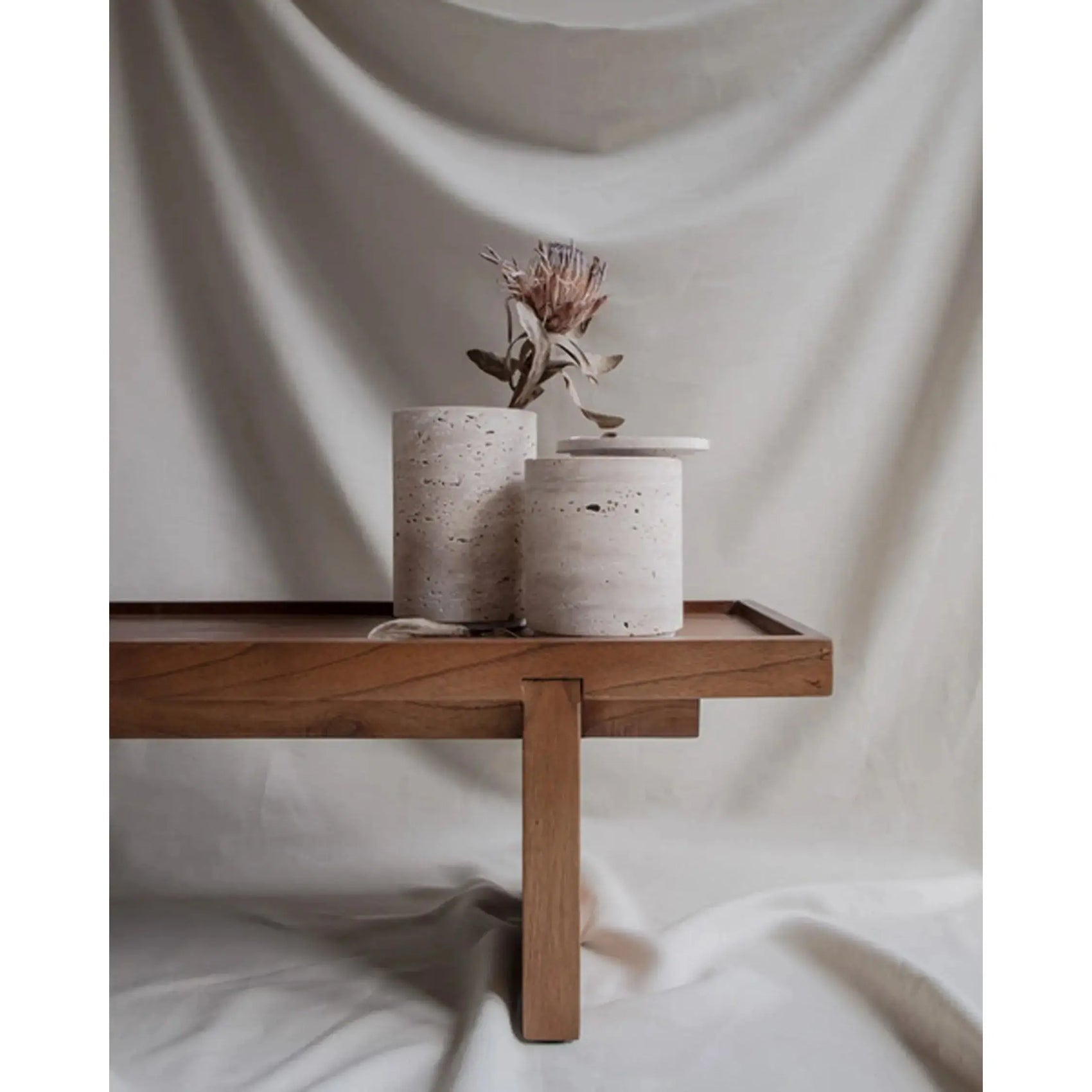 Bicci De' Medici Travertine Vase | Studio Waow | JANGEORGe Interior Design