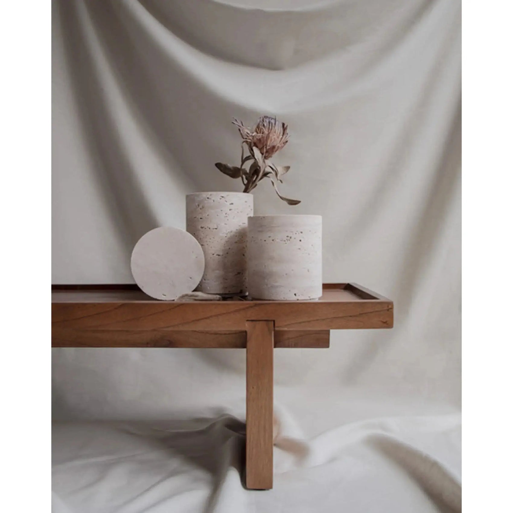 Bicci De' Medici Travertine Vase | Studio Waow | JANGEORGe Interior Design