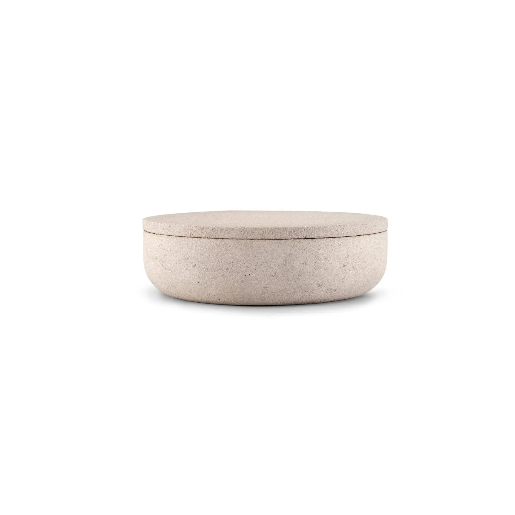 VVD Pottery 30x7cm with 2cm Chambolle Stone Lid (3072) | When Objects Work | JANGEORGe Interior Design
