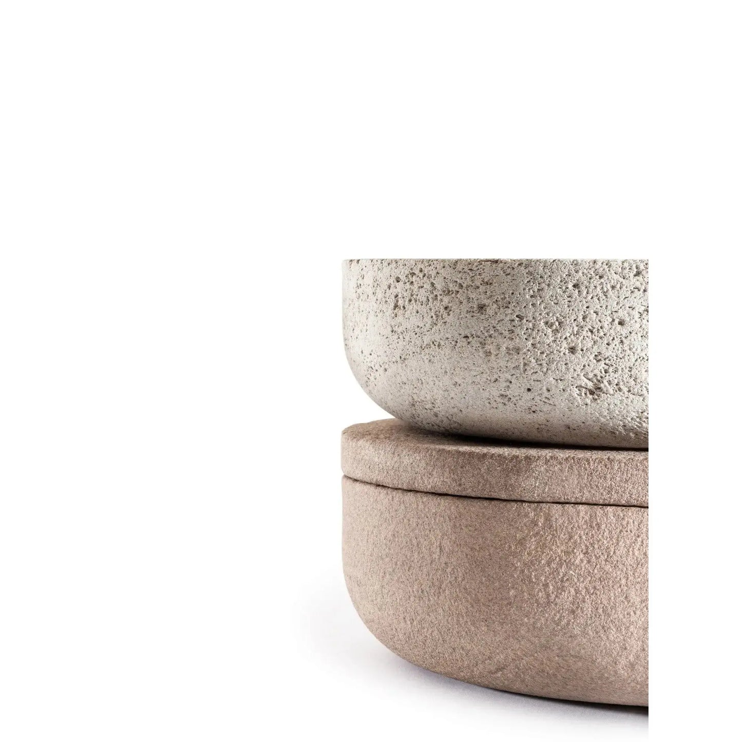 VVD Pottery 30x7cm with 2cm Iron Sandstone Diest Lid (3072) | When Objects Work | JANGEORGe Interior Design
