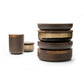 VVD Pottery Glass 30x7cm with 2cm Walnut Lid (3072) | When Objects Work | JANGEORGe Interior Design