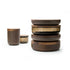 VVD Pottery Glass 30x7cm with 2cm Walnut Lid (3072) | When Objects Work | JANGEORGe Interior Design