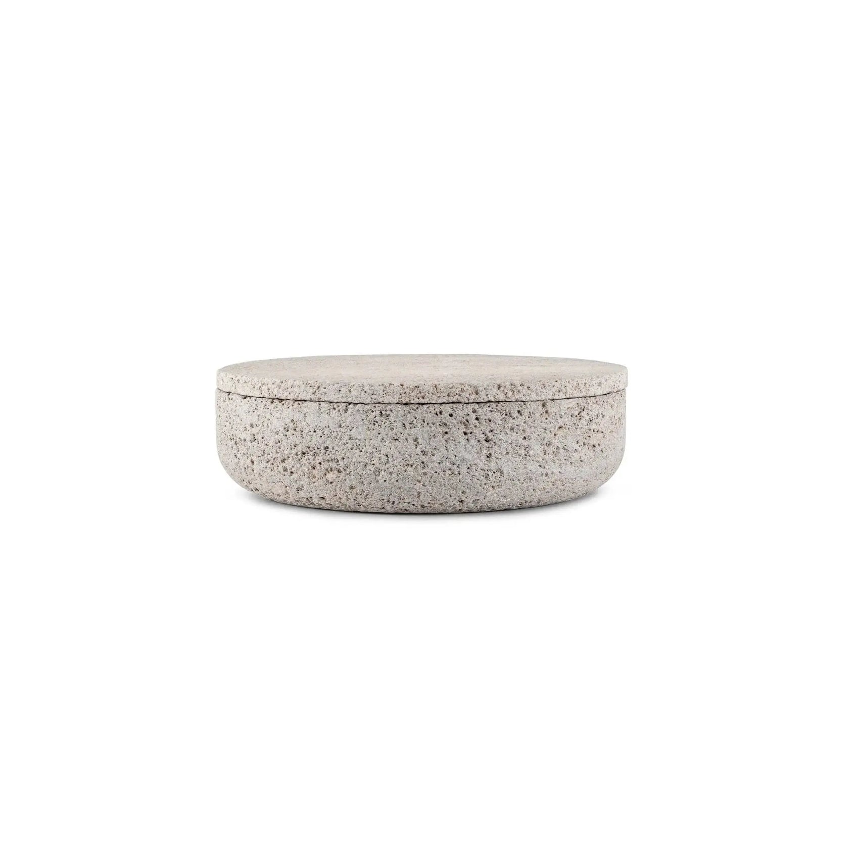 VVD Pottery 30x7cm with 2cm Muschelkalk Stone Lid (3072) | When Objects Work | JANGEORGe Interior Design
