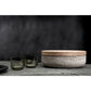VVD Pottery - Natural Stone 30x7cm with 3cm Oak Lid (3073) | When Objects Work | JANGEORGe Interiors & Furniture