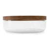 VVD Pottery Glass 30x7cm with 3cm Walnut Lid (3073) | When Objects Work | JANGEORGe Interior Design
