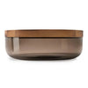 VVD Pottery Glass 30x7cm with 3cm Walnut Lid (3073) | When Objects Work | JANGEORGe Interior Design