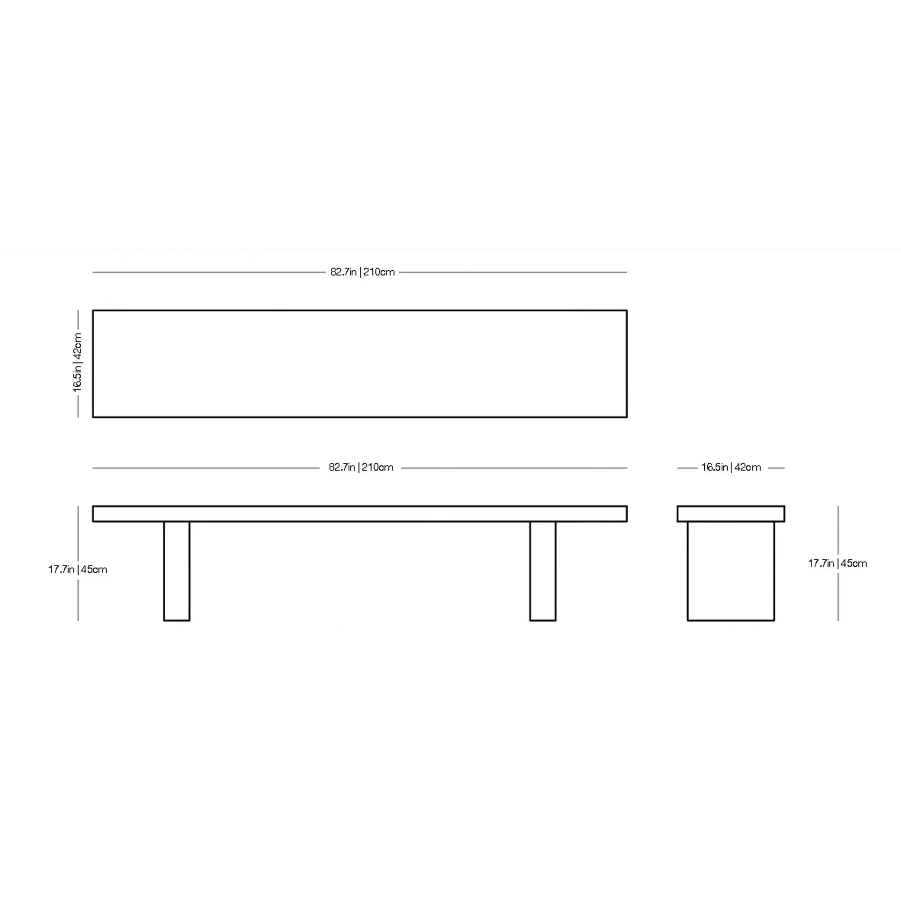Tommaso Outdoor Bench and Table | Zeus | JANGEORGe Interior Design