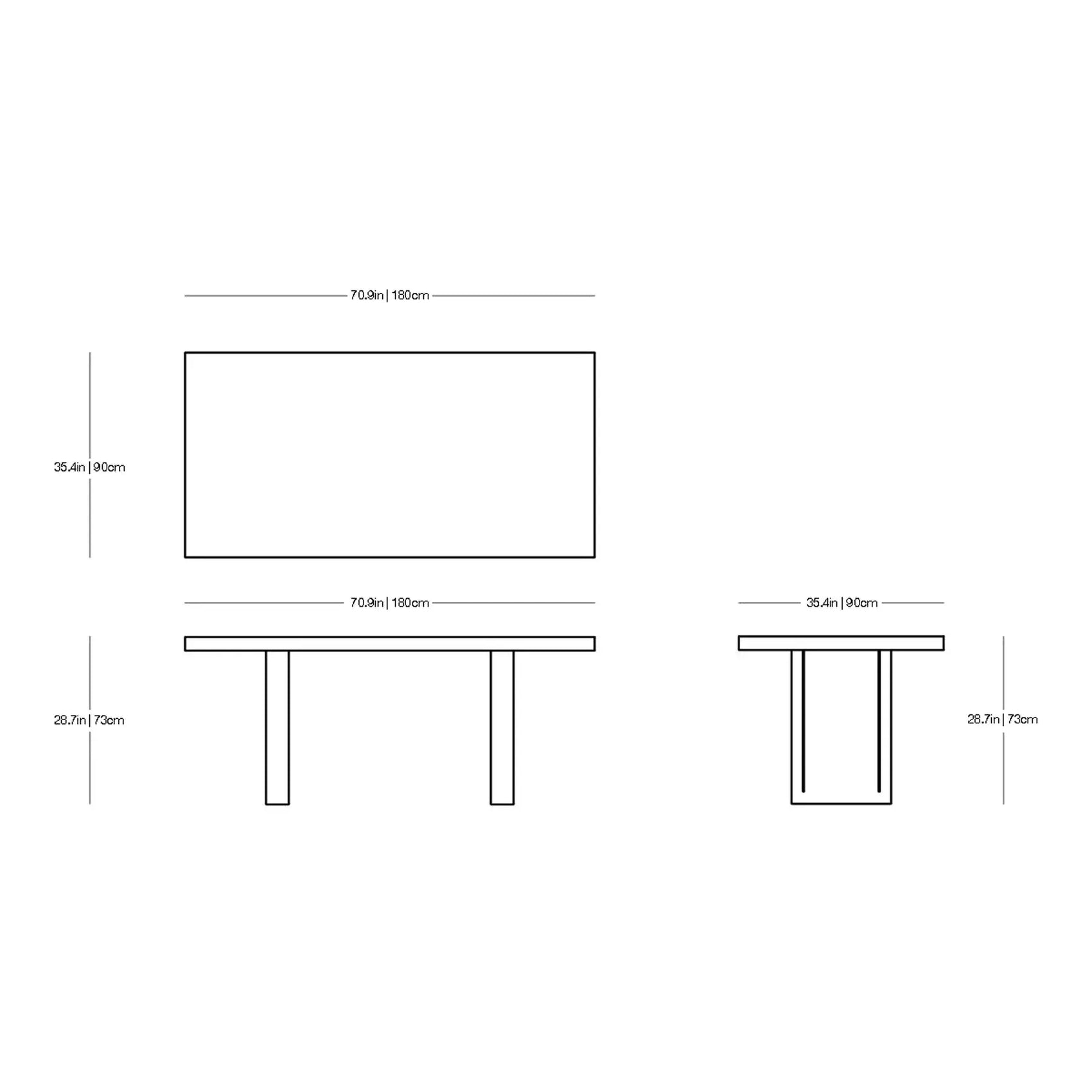 Tommaso Outdoor Bench and Table | Zeus | JANGEORGe Interior Design