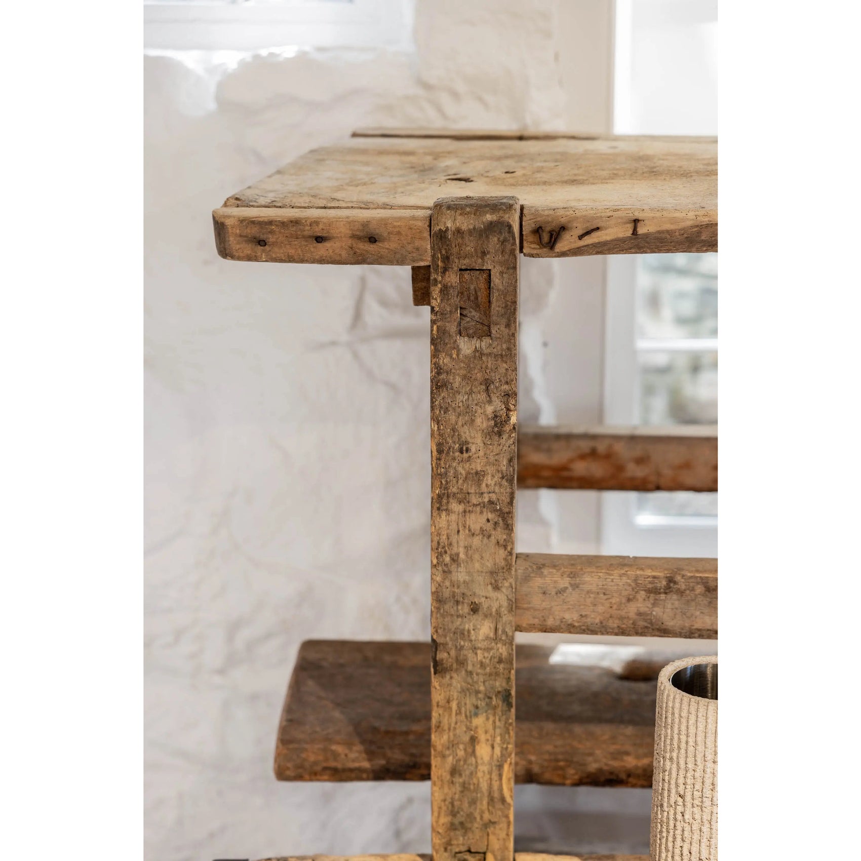 Antique Oak Storage Shelving Unit - JANGEORGe Interiors & Furniture