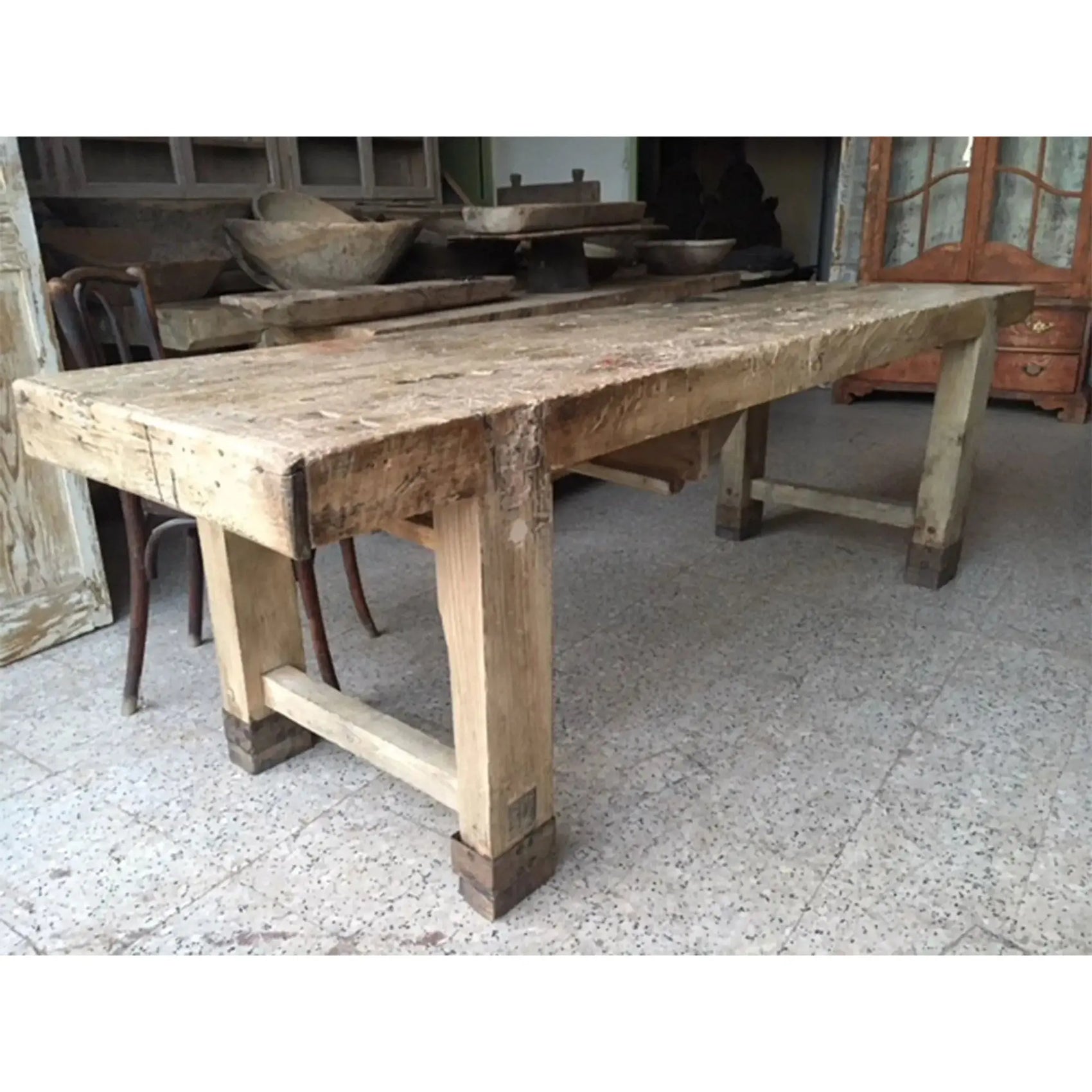 JANGEORGe Interiors & Furniture Antiques French Antique Table with One Drawer