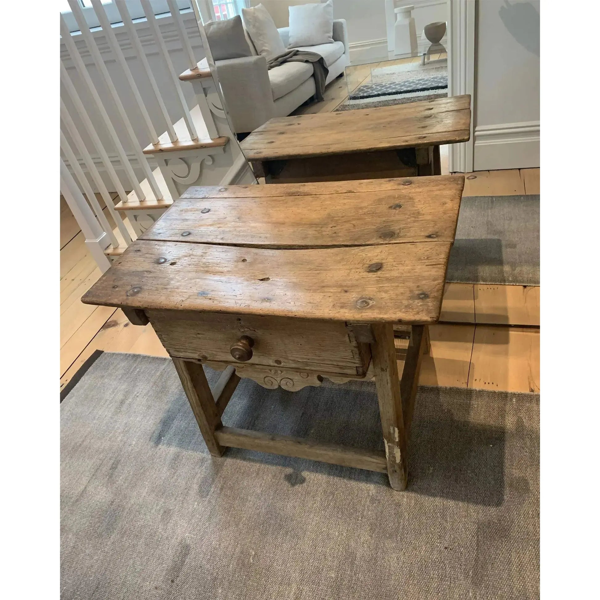 JANGEORGe Interiors & Furniture Antiques Small Sidetable with Drawer