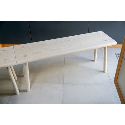 Solid Oak Bench and Stool